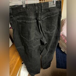 Lee Original Black Denim Jeans Women’s 12 M (32”waist) 100% Cotton